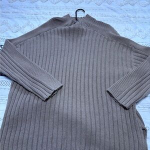 Abercrombie Women's Ribbed Sweater - Taupe